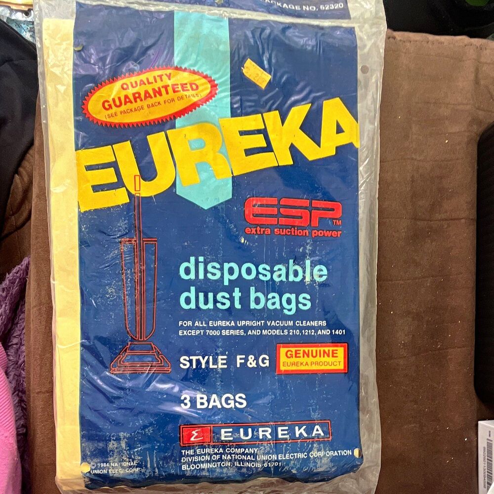 Eureka Style F&G Disposable Vacuum Dust Bags, 3 Pack, Fits 7000/210/62320